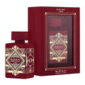 Perfume Lataffa Bade'e Al Oud Sublime en lata, fragancia de Aroma Primera, presentación de 1.1 en envase metálico elegante.