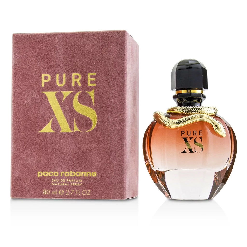 Perfume Pure XS en spray de 80 ml, fragancia elegante y moderna para hombres y mujeres.