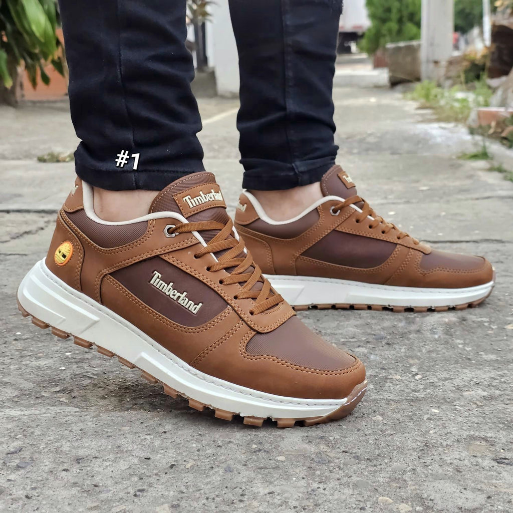 Zapatos de moda Timberland Taboada en color beige, vista en primer plano mostrando el diseño y detalles del calzado.