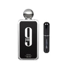 Perfume Afnan 9PM Eau de Parfum para hombre, botella elegante de 1.1 oz, con diseño moderno y frasco de aroma intenso.
