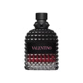 Fragancia Valentino Born In Roma Intense de Aroma Primera, botella de perfume de diseño elegante y moderno en la imagen.
