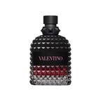 Fragancia Valentino Born In Roma Intense de Aroma Primera, botella de perfume de diseño elegante y moderno en la imagen.