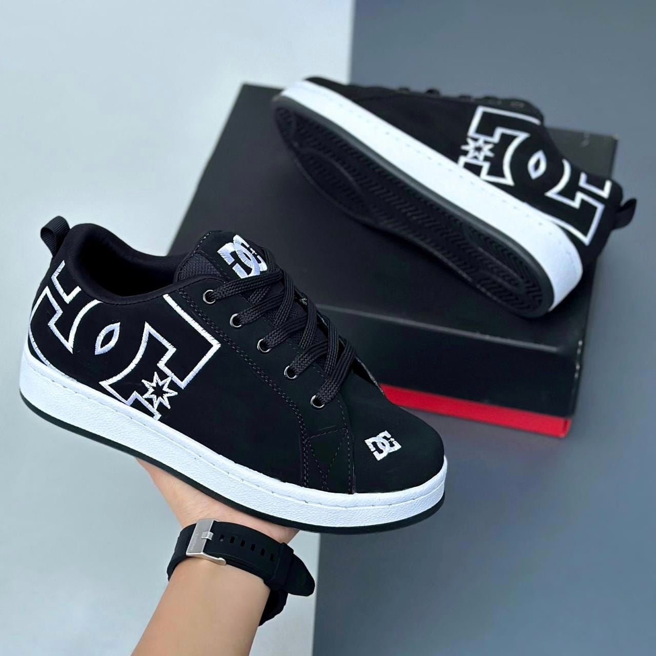 DC Shoes negro blanco