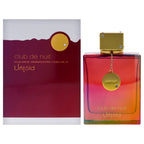 Fragancia unisex Armaf Club The Nuit Untold EDP en frascos de 6 y 8 oz, con diseño elegante y detalles de la botella.