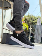 Tenis polo negro caballero 