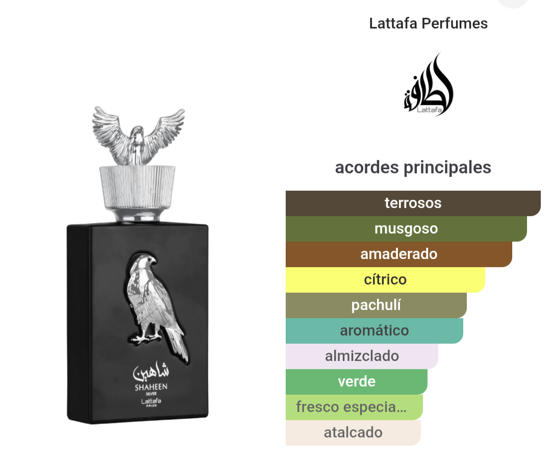 Shaheen Silver Lattafa 100ml EDP